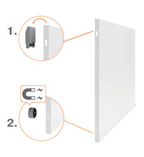 Lavagna Bianca Magnetica Infinity - 120 x 90 cm - Nobo
