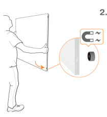 Lavagna Bianca Magnetica Infinity - 120 x 90 cm - Nobo