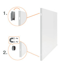 Lavagna Bianca Magnetica Infinity - 120 x 90 cm - Nobo