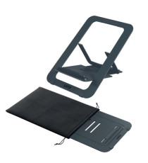 Supporto notebook - regolabile ultrapiatto - grigio scuro - in alluminio - Leitz Supporto notebook - regolabile ultrapiatto - grigio scuro - in alluminio - Leitz