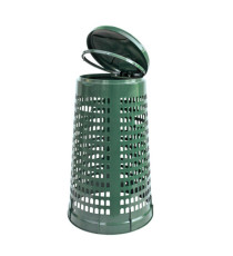Trespolo portasacco - con anello fermasacco - diametro 38 cm - altezza 85 cm - 110 L - verde - Mobil Plastic Trespolo portasacco - con anello fermasacco - diametro 38 cm - altezza 85 cm - 110 L - verde - Mobil Plastic