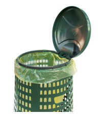 Trespolo portasacco - con anello fermasacco - diametro 38 cm - altezza 85 cm - 110 L - verde - Mobil Plastic Trespolo portasacco - con anello fermasacco - diametro 38 cm - altezza 85 cm - 110 L - verde - Mobil Plastic