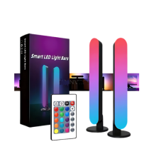 Barre luminose led smart con telecomando per tv e pc, colonne rgb dinamiche, cambi di luci a ritmo del suono 4,1x3,5x24,8cm Barre luminose led smart con telecomando per tv e pc, colonne rgb dinamiche, cambi di luci a ritmo del suono 4,1x3,5x24,8cm