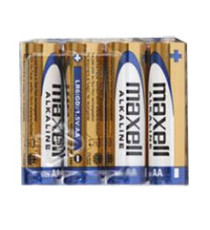 Batterie Alcaline Maxell LR03 AAA 1,5V Confezione 4 Pile Ministilo per Telecomandi Giocattoli Mouse Tastiere e Dispositivi
