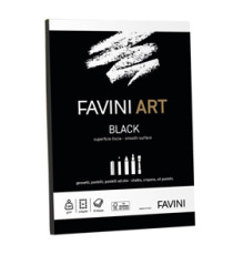 Blocco collato Black - A4 - 320 gr - 10 fogli - Favini Blocco collato Black - A4 - 320 gr - 10 fogli - Favini