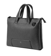 Borsa espandibile Gate Trended - con manici - 41 x 30 x 7 cm - ecopelle - nero - In Tempo