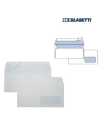 Busta Super Strip - con finestra - 11 x 23 cm - 90 gr - bianco - Blasetti - conf. 500 pezzi Busta Super Strip - con finestra - 11 x 23 cm - 90 gr - bianco - Blasetti - conf. 500 pezzi
