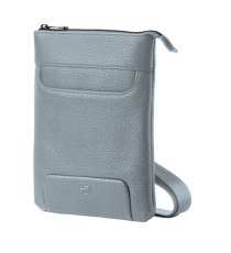 City bag piccola Gate Trended - 20 x 26 x 2 cm - ecopelle - azzurro - In Tempo