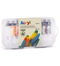 Colori a olio e acrilici - 18ml - colori assortiti - Primo - astuccio 10 colori