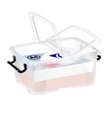 Contenitore multiuso Strata con coperchio - 38,5x29,5x17,5 cm - 12 L - PPL - trasparente - Cep