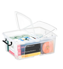 Contenitore multiuso Strata con coperchio - 50x39,5x20,2 cm - 24 L - PPL - trasparente - Cep