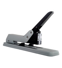 Cucitrice da tavolo 130 - braccio lungo - max 180 fogli - grigio/nero - Molho Leone Cucitrice da tavolo 130 - braccio lungo - max 180 fogli - grigio/nero - Molho Leone