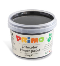 Ditacolor colori a dita - 100ml  - c/pennello - Primo - valigetta 6 colori