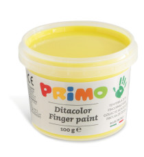 Ditacolor colori a dita - 100ml  - c/pennello - Primo - valigetta 6 colori