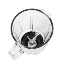 Frullatore Frullo Glass - con bicchiere in vetro - 600 W - nero/argento - Melchioni family Frullatore Frullo Glass - con bicchiere in vetro - 600 W - nero/argento - Melchioni family