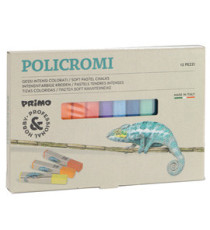 Gessetti quadrati Policromi - 13x13x80mm - quadrati  - Primo - astuccio 12 colori Gessetti quadrati Policromi - 13x13x80mm - quadrati  - Primo - astuccio 12 colori