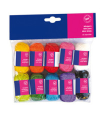 Matassa 100% acrilico - lungh. 36 mt - colori assortiti - CWR - set 10 pezzi Matassa 100% acrilico - lungh. 36 mt - colori assortiti - CWR - set 10 pezzi