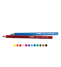 Matite colorate Jumbo - diametro mina 5,5 mm - 12 colori - Primo - astuccio 120 pezzi