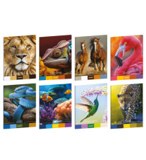 Maxiquaderno Animal Palette - A4 - 1 rigo c/margine - 21 fogli - 80 gr - Blasetti Maxiquaderno Animal Palette - A4 - 1 rigo c/margine - 21 fogli - 80 gr - Blasetti