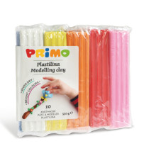 Panetto plastilina - 10 colori - 55gr - Primo Panetto plastilina - 10 colori - 55gr - Primo