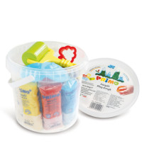 Pasta soffice Easy Dò - 100gr - Primo - Secchiello 10 panetti con accessori Pasta soffice Easy Dò - 100gr - Primo - Secchiello 10 panetti con accessori