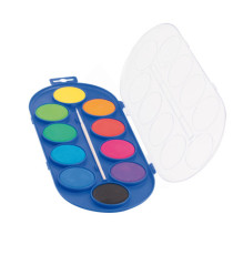 Pastiglie Acquerelli  - ø 44mm - colori assortiti - Primo - astuccio 10 pastiglie Pastiglie Acquerelli  - ø 44mm - colori assortiti - Primo - astuccio 10 pastiglie