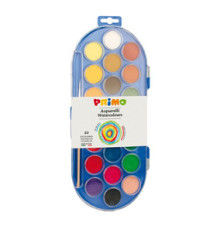 Pastiglie Acquerelli - ø 30mm - colori assortiti - Primo - astuccio da 22 pastiglie Pastiglie Acquerelli - ø 30mm - colori assortiti - Primo - astuccio da 22 pastiglie
