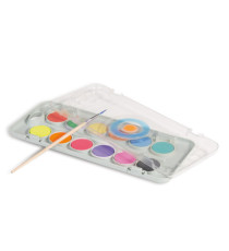 Pastiglie Acquerelli fluo e metal - Primo - astuccio 12 pezzi