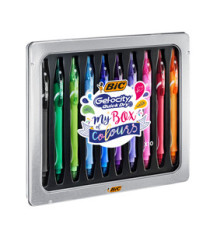 Penna a sfera Gelocity quick dry - punta 0,7mm - colori assortiti - BIC - astuccio 10 pezzi