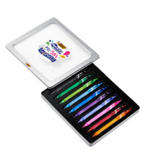Penna a sfera Gelocity quick dry - punta 0,7mm - colori assortiti - BIC - astuccio 10 pezzi
