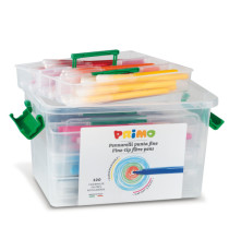 Pennarelli punta fine - colori assortiti - Primo - box 120 pezzi