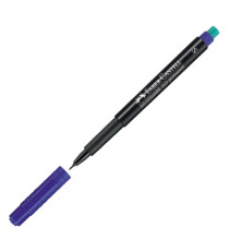 Pennarello Multimark universale permanente con gomma  - punta superfine 0,4mm - blu - Faber-Castell Pennarello Multimark universale permanente con gomma  - punta superfine 0,4mm - blu - Faber-Castell