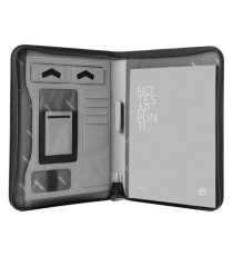 Portablocco Gate Trended - 28 x 35 cm - f.to utile A4 - ecopelle - nero - In Tempo Portablocco Gate Trended - 28 x 35 cm - f.to utile A4 - ecopelle - nero - In Tempo