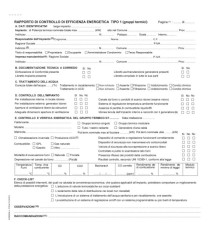 Rapporti controllo efficienza energetica reg. Emilia Romagna - T1 A - 29,7 x 21,4 cm - snap 3c - Edipro - conf. 25 pezzi