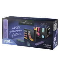 Set da scrivania evidenziatori Textliner 46 - punta a scalpello - tratto 1,0-3,0-5,0 mm - colori assortiti - Faber-Caste