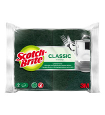 Spugna Classic - 14,2x2,4x11,5 cm - giallo/verde - Scotch-Brite - conf. 2 pezzi