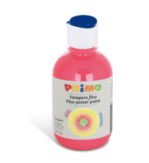 Tempera brillante fluorescente - 300ml - colori fluo assortiti - Primo - box 6 colori