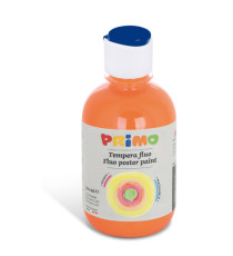 Tempera brillante fluorescente - 300ml - colori fluo assortiti - Primo - box 6 colori