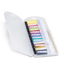 Tempera in tubetto - 12 ml - fluo / metal - Primo - scatola 12 pezzi