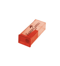 Temperamatite con contenitore - 1 foro - Faber-Castell - conf. 25 pezzi