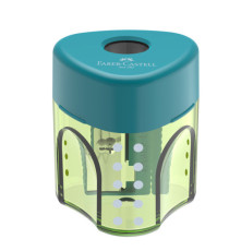 Temperamatite con contenitore - 1 foro - triangolare - con serbatoio - Faber-Castell Temperamatite con contenitore - 1 foro - triangolare - con serbatoio - Faber-Castell