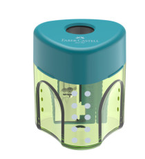 Temperamatite con contenitore - 1 foro - triangolare - con serbatoio - Faber-Castell Temperamatite con contenitore - 1 foro - triangolare - con serbatoio - Faber-Castell