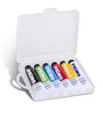 Tubi tempera - 18 ml - colori assortiti - Primo - astuccio 6 pezzi