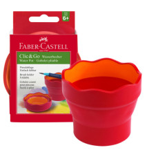 Vaschetta Click & Go - multiuso - rossa - Faber-Castell