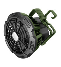 Ventilatore portatile - da campeggio - con luce LED - diametro 10 cm - 16 x 14 x 16,5 cm - Melchioni family Ventilatore portatile - da campeggio - con luce LED - diametro 10 cm - 16 x 14 x 16,5 cm - Melchioni family