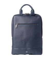 Zaino slim Gate Trended - 28 x 38 x 10 cm - ecopelle - blu - In Tempo