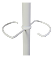 Appendiabiti a 6 ganci Music + 3 miniganci 175cm - bianco/legno - Alba Appendiabiti a 6 ganci Music + 3 miniganci 175cm - bianco/legno - Alba