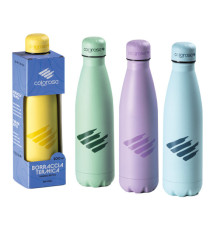 Borraccia termica Pastel - 500 ml - acciaio inox - colori assortiti - Colorosa