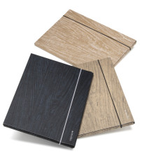Cartella 3 lembi Wood - 25x35x1 cm - colori assoriti - Colorosa
