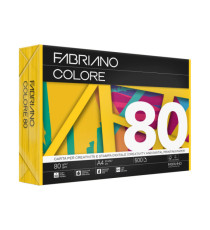 FabrianoColore - A4 - 80 gr - colori  forti giallo - Fabriano - conf. 500 fogli FabrianoColore - A4 - 80 gr - colori  forti giallo - Fabriano - conf. 500 fogli